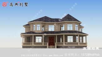 農(nóng)村三層帶陽臺外觀圖別墅設(shè)計圖