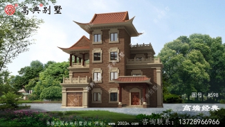 農(nóng)村三層半新款別墅設(shè)計(jì)圖