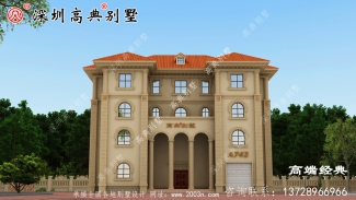 三樓半四樓別墅的設(shè)計(jì)圖，在老家建造，親戚朋友羨慕。