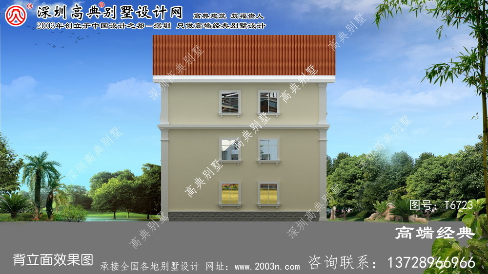 萬盛區(qū)農(nóng)村三層別墅設(shè)計(jì)圖　