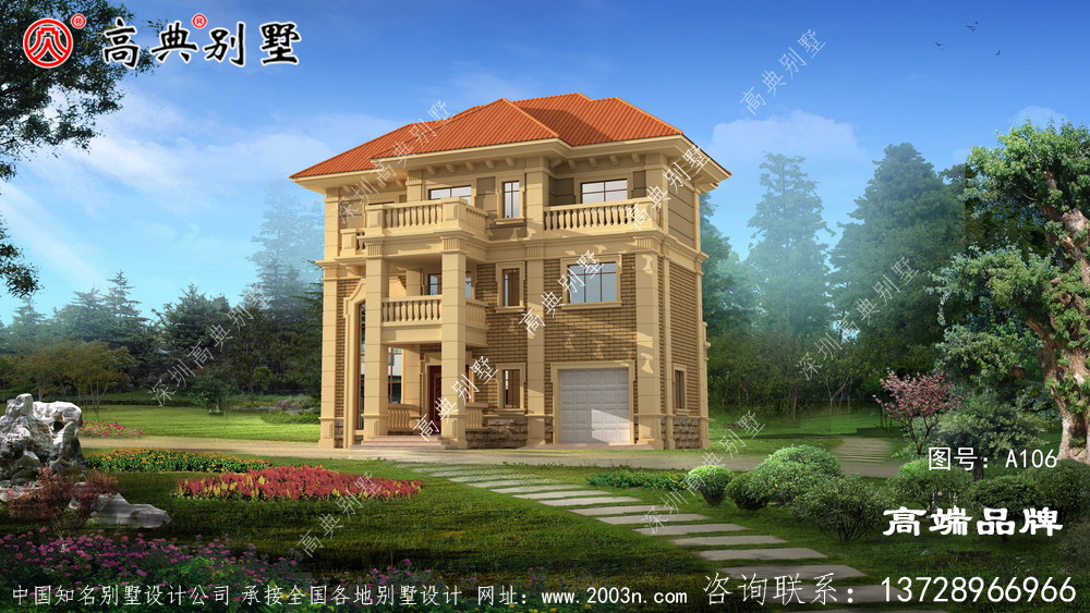 農(nóng)村戶型設(shè)計平面圖外觀也很符合當(dāng)?shù)氐臍赓|(zhì)