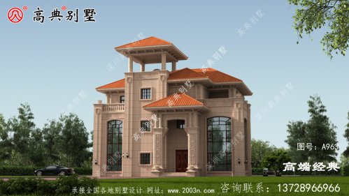 漢中市簡(jiǎn)約式三層別墅設(shè)計(jì)圖，經(jīng)濟(jì)實(shí)
