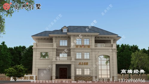 復式簡歐三層別墅整體設計精致巧妙