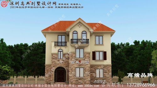 2021款農村三層別墅設計圖，簡單實用，