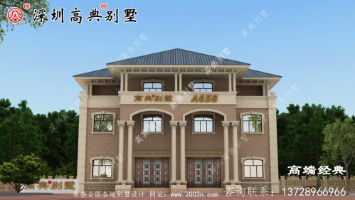 農村三層樓房設計圖，簡單實用，農村