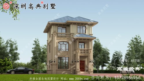 農村三樓別墅的最佳設計圖，我也想住