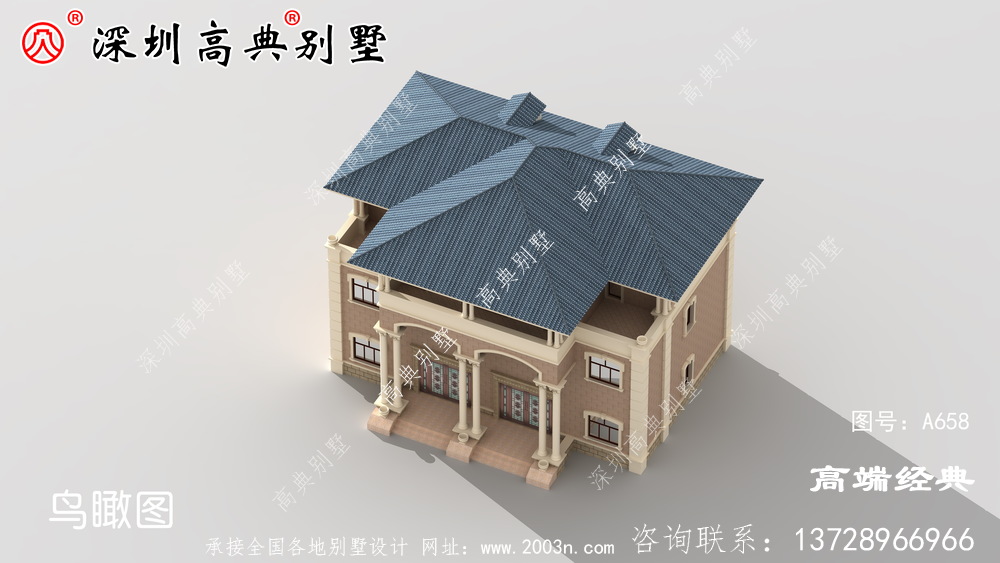 三層復式別墅戶型圖，農村經典戶型，全家人都喜歡。
